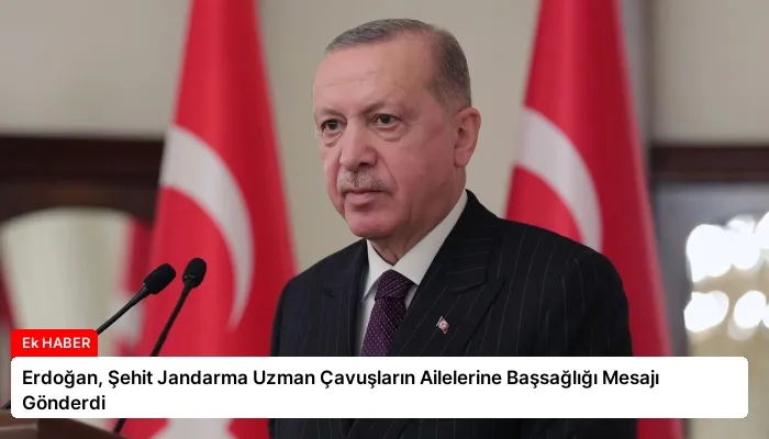 Erdoğan, Şehit Jandarma Uzman Çavuşların Ailelerine Başsağlığı Mesajı Gönderdi