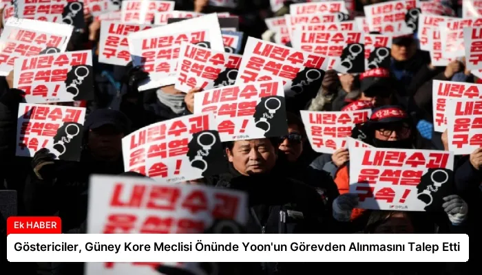 Göstericiler, Güney Kore Meclisi Önünde Yoon’un Görevden Alınmasını Talep Etti