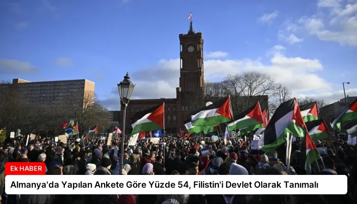 Almanya’da Yapılan Ankete Göre Yüzde 54, Filistin’i Devlet Olarak Tanımalı