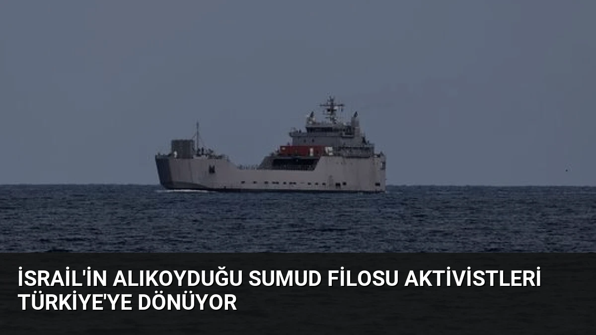 İsrail’in Alıkoyduğu Sumud Filosu Aktivistleri Türkiye’ye Dönüyor