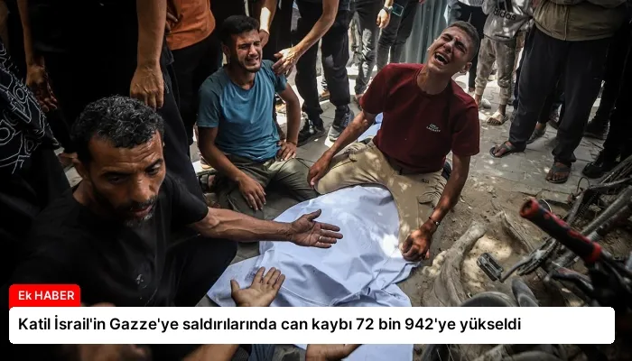 Katil İsrail’in Gazze’ye saldırılarında can kaybı 72 bin 942’ye yükseldi