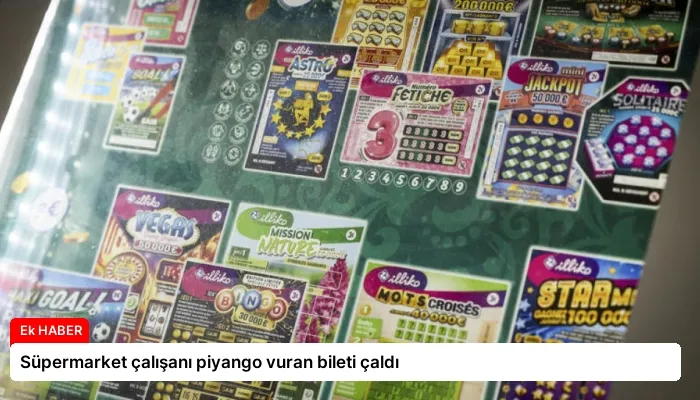 Süpermarket çalışanı piyango vuran bileti çaldı