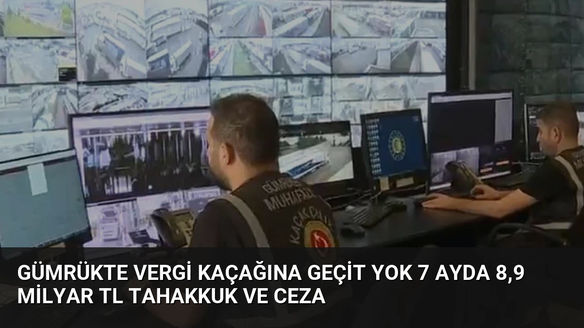 Gümrükte Vergi Kaçağına Geçit Yok 7 Ayda 8,9 Milyar TL Tahakkuk ve Ceza
