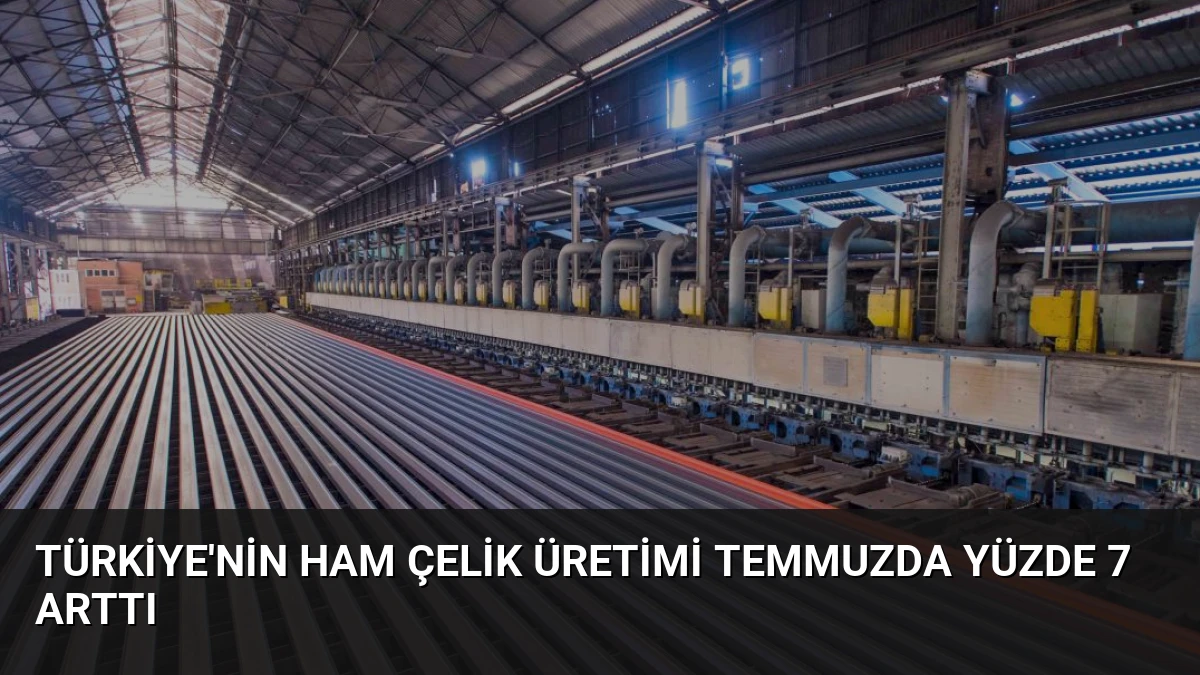 Türkiye’nin Ham Çelik Üretimi Temmuzda Yüzde 7 Arttı