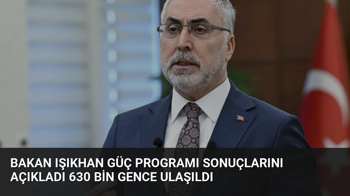 Bakan Işıkhan GÜÇ Programı Sonuçlarını Açıkladı 630 Bin Gence Ulaşıldı