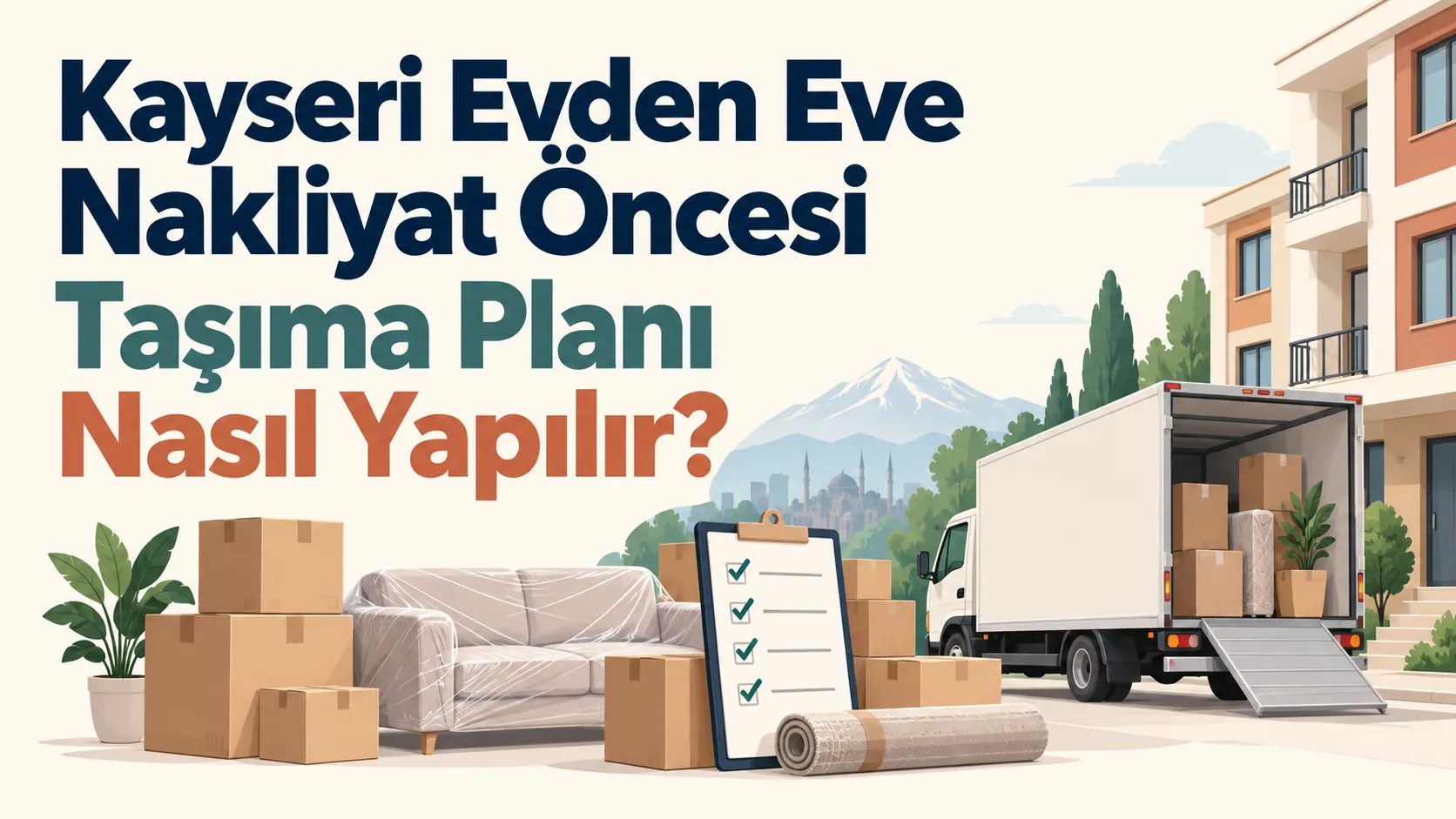 Kayseri Evden Eve Nakliyat Öncesi Taşıma Planı Nasıl Yapılır?